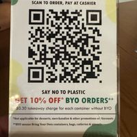 Bring your own containers for takeoutt  at nomVnom Bistro - Clarke Quay in Central Singapore