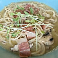 Spaghetti "carbonara”  at nomVnom Bistro - Clarke Quay in Central Singapore