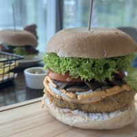 Spicy burger   at nomVnom Bistro - Clarke Quay in Central Singapore