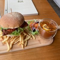 Sateh burger at nomVnom Bistro - Clarke Quay in Central Singapore