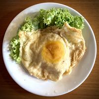 Vegan fried plant egg 😋   at nomVnom Bistro - Clarke Quay in Central Singapore