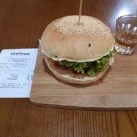 veg tempeh burger at nomVnom Bistro - Clarke Quay in Central Singapore