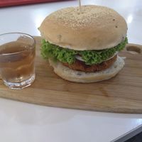 Potato burger at nomVnom Bistro - Clarke Quay in Central Singapore
