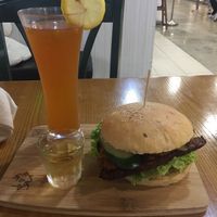 Temptation satay with passion fruit tea  at nomVnom Bistro - Clarke Quay in Central Singapore