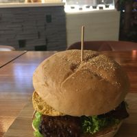 Rendang tempeh burger  at nomVnom Bistro - Clarke Quay in Central Singapore