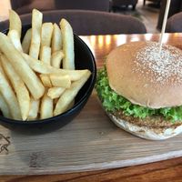 Nom Nom burger (I omitted the tomato and mayo) at nomVnom Bistro - Clarke Quay in Central Singapore