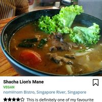 Shacha Lion's Mane at nomVnom Bistro - Clarke Quay in Central Singapore