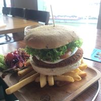 Soja Burger at nomVnom Bistro - Clarke Quay in Central Singapore