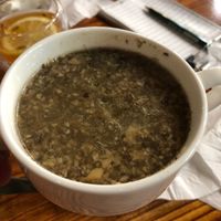 Truffle mushroom soup at nomVnom Bistro - Clarke Quay in Central Singapore