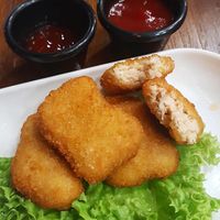 Vegan chicken nuggets - really good! at nomVnom Bistro - Clarke Quay in Central Singapore
