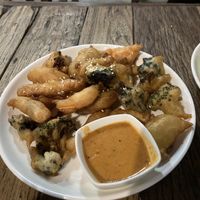 Tempura veggies  at La Carotte Qui Rit in Koh Tao