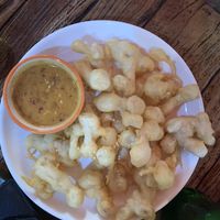 Mushroom fries at La Carotte Qui Rit in Koh Tao