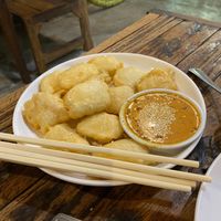 Deep fried tofu  at La Carotte Qui Rit in Koh Tao