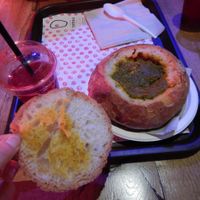 Soup in bread  at Veg & Veg in Florence