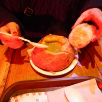 Soup in bread at Veg & Veg in Florence