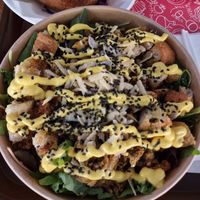 Vegan caesar salad at Veg & Veg in Florence