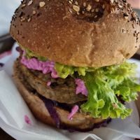 Asian burger at Veg & Veg in Florence