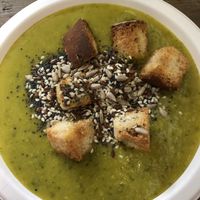Courgette and chickpea soup  at Veg & Veg in Florence