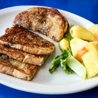 almond milk french toast at Monty's Blue Plate Diner in Madison