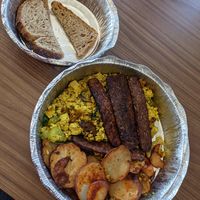 Big vegan breakfast at Monty's Blue Plate Diner in Madison