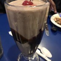 Delicious vegan milkshake  at Monty's Blue Plate Diner in Madison