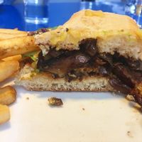 heathen vegan shoplifter’s delight, inside at Monty's Blue Plate Diner in Madison
