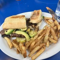 HEATHEN VEGAN SHOPLIFTER'S DELIGHT
Portobellos, fried tempeh, red onions, avocado, and lemon tahini dressing on a baguette  at Monty's Blue Plate Diner in Madison