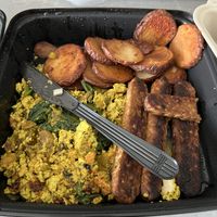 Vegan big breakfast. Toast not in pic. Obvs.  at Monty's Blue Plate Diner in Madison