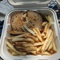 Vegan Ruben sandwich at Monty's Blue Plate Diner in Madison