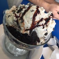 Vegan brownie sundae  at Monty's Blue Plate Diner in Madison