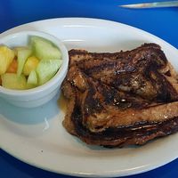 Vegan French Toast at Monty's Blue Plate Diner in Madison