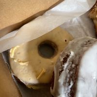 Orange donut   at Mother Fool's Coffeehouse in Madison