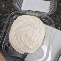 Banana chocolate chip cupcake at Mother Fool's Coffeehouse in Madison
