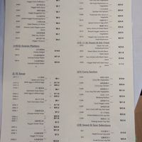 Menu p1 (of 2) at Vegie Hut in Box Hill