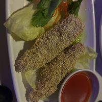 Sesame “prawns"  at Vegie Hut in Box Hill