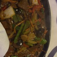 Sizzling Szechwanveggie-Beef  at Vegie Hut in Box Hill
