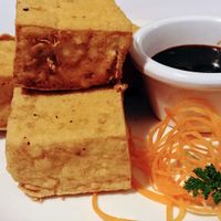 Fried tofu at Vegie Hut in Box Hill