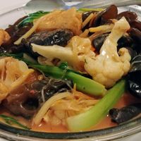 Lo Hun mixed vegetables  at Vegie Hut in Box Hill