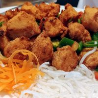 Hot and spicy soy chick*n at Vegie Hut in Box Hill