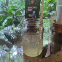 Infused ginger water (with honey - was not in the menu) at Soya Nutribar in San Salvador