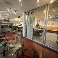 Server station/ indoor seatingg  at Soya Nutribar in San Salvador