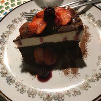 coconut chocolate cake at Hiruneko Shokudou in Itoshima