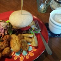 Tempeh Burger at Hiruneko Shokudou in Itoshima