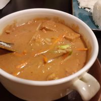 Peanut sauce with tofu and few veggies at Markt 28 in Kaiserslautern