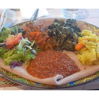Vegetable Combination platter at Cafe Lalibela in Tempe