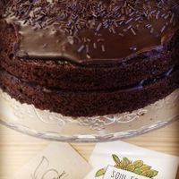 Vegan brigadeiro cake at Soul Food in Sintra