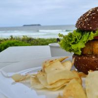 Joaquina burguer at Baruc Natural in Florianopolis