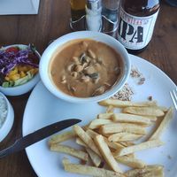 Your daily option. For a vegetarian dish... Excellent for the location ... at Baruc Natural in Florianopolis