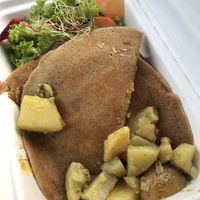 Chien tête en bas (vegan)  at Pancake Fever in Caen