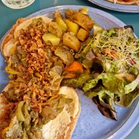 Pancake salé vegan (houmous) at Pancake Fever in Caen